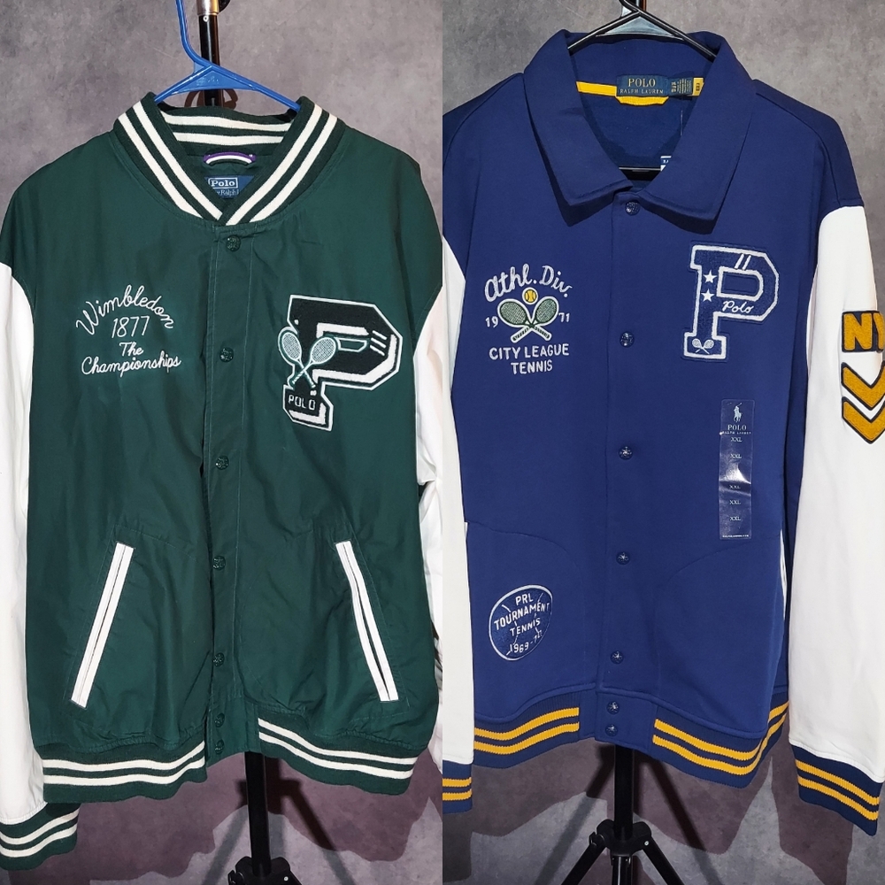 Polo Ralph Lauren Tennis Varsity Letterman & Hat Bundle 2XL